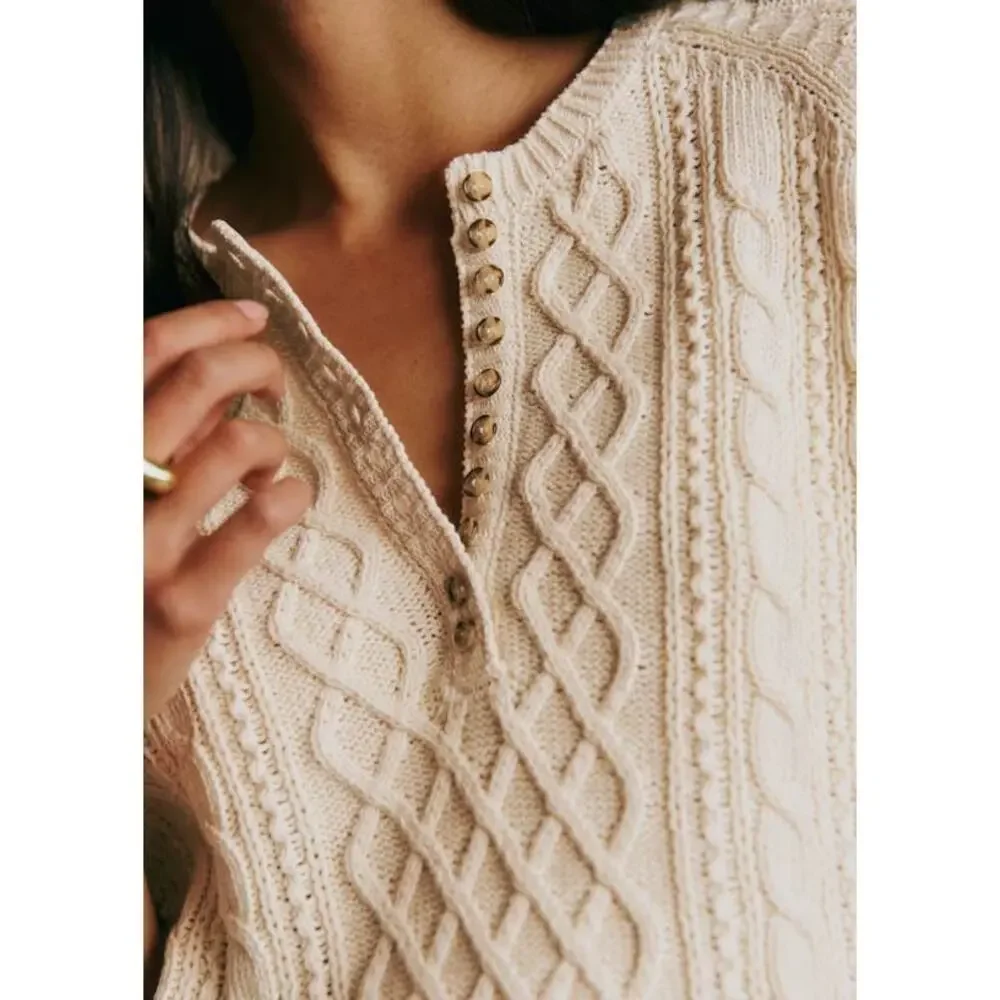 Sezane Bree Jumper in Cream size M - Picture 10 of 10
